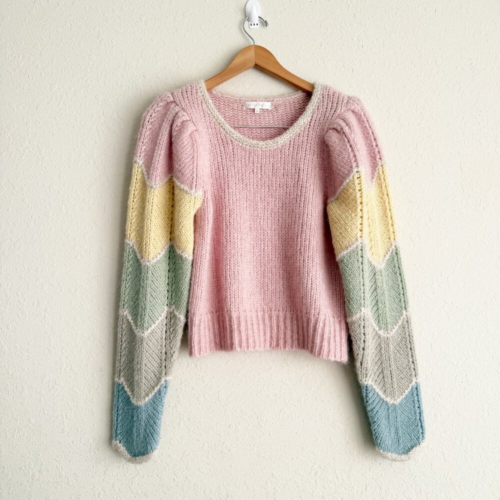 Loveshackfancy Aspyn Aplaca Pullover Sweater Size… - image 2